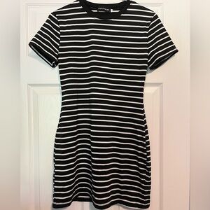 Black and White T-Shirt Dress